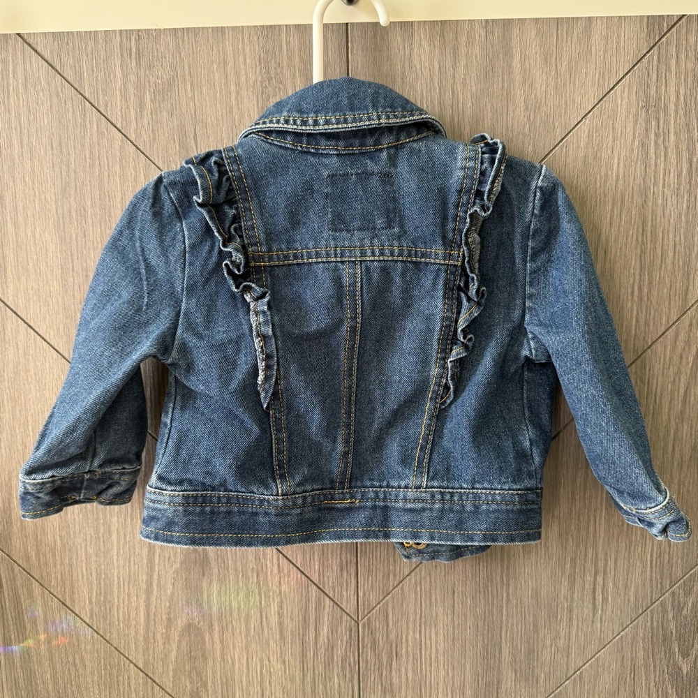 Urban Republic Toddler Blue Jean Jacket with Ruffles - Picture 2 of 2